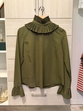Ruffled Neck Blouse
